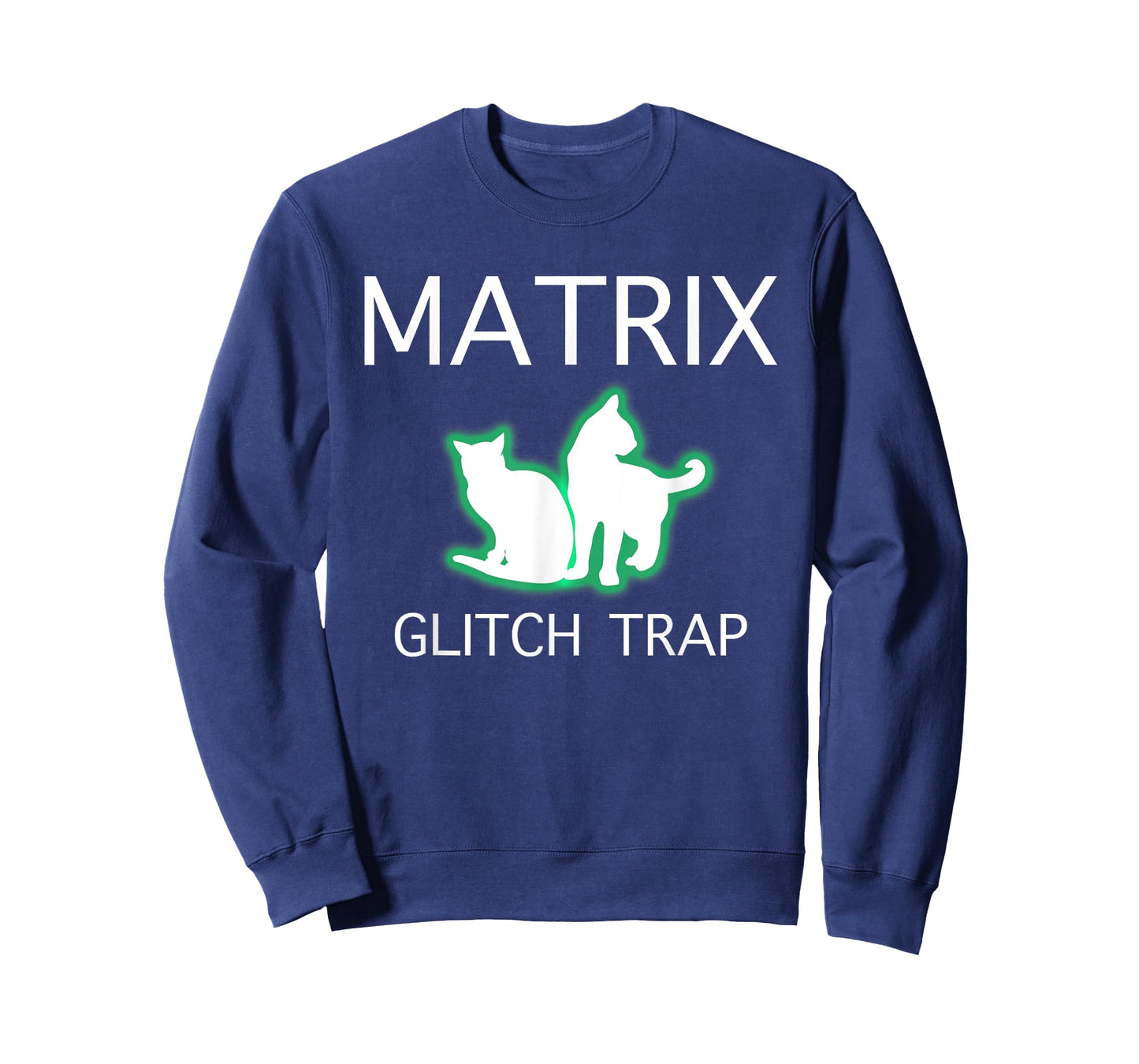 Cat Glitch Trap in Matrix T-Shirt for Men Women