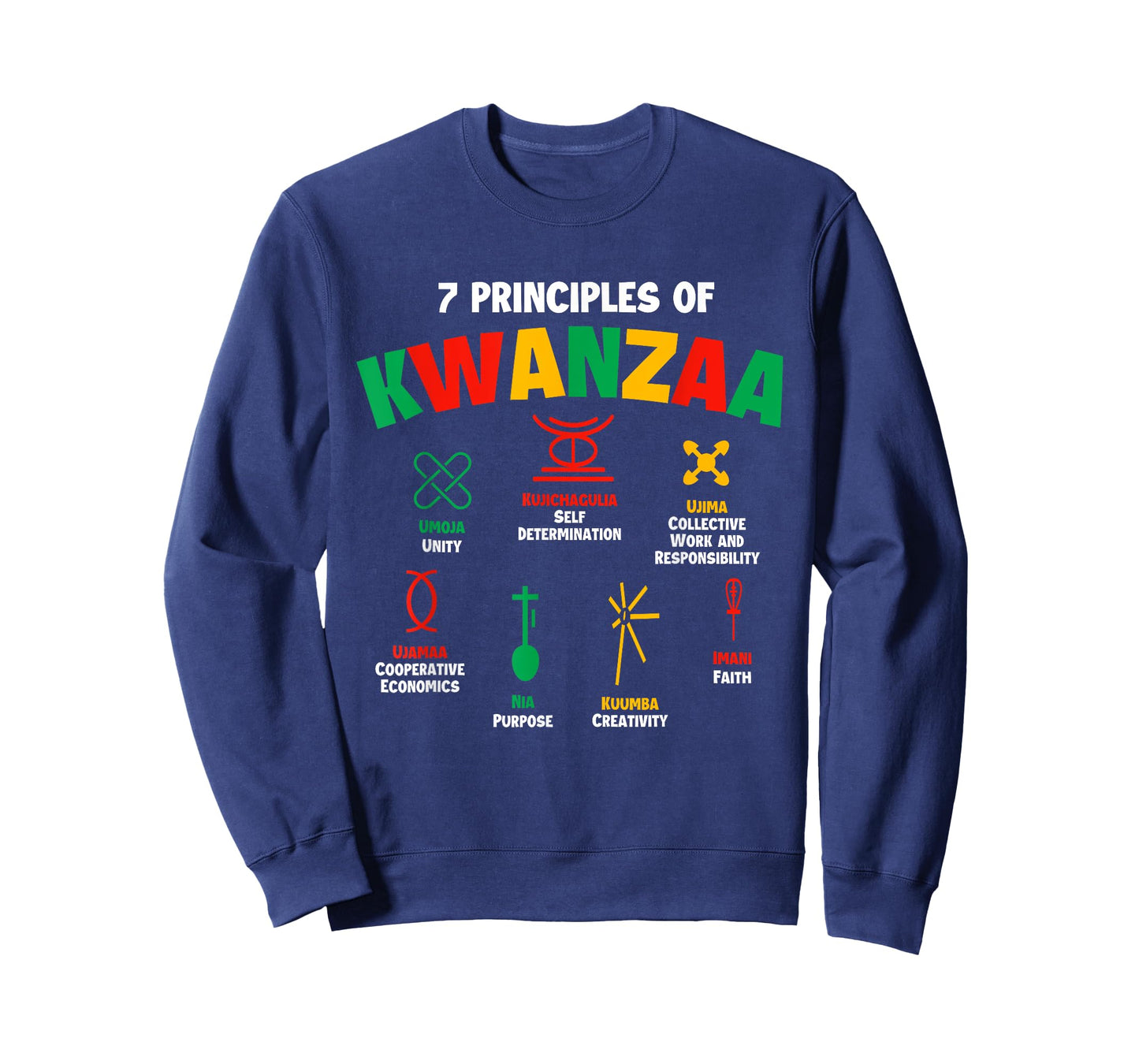 7 Principles of Kwanzaa - African American Heritage Festival T-Shirt