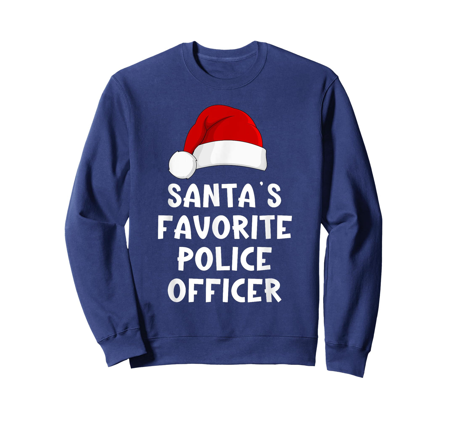 Christmas Santa's Favorite Police Officer Funny Pajama Cop T-Shirt