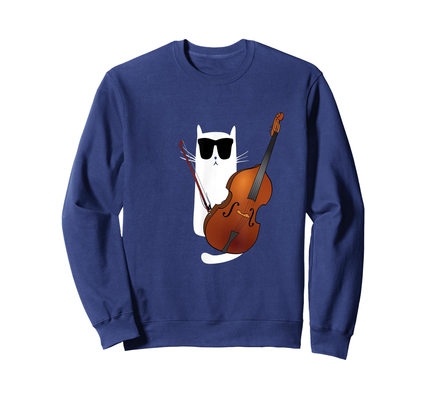 Funny Cat Wearing Sunglasses Playing Viola T-Shirt