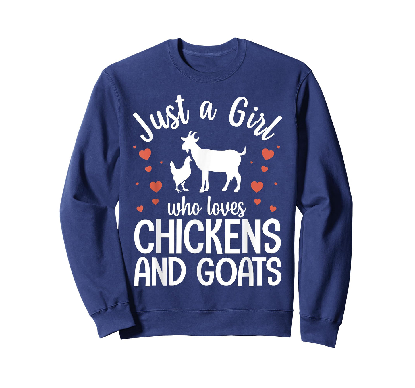 Cool Chicken Goat Design For Women Girls Pygmy Goat Lover T-Shirt
