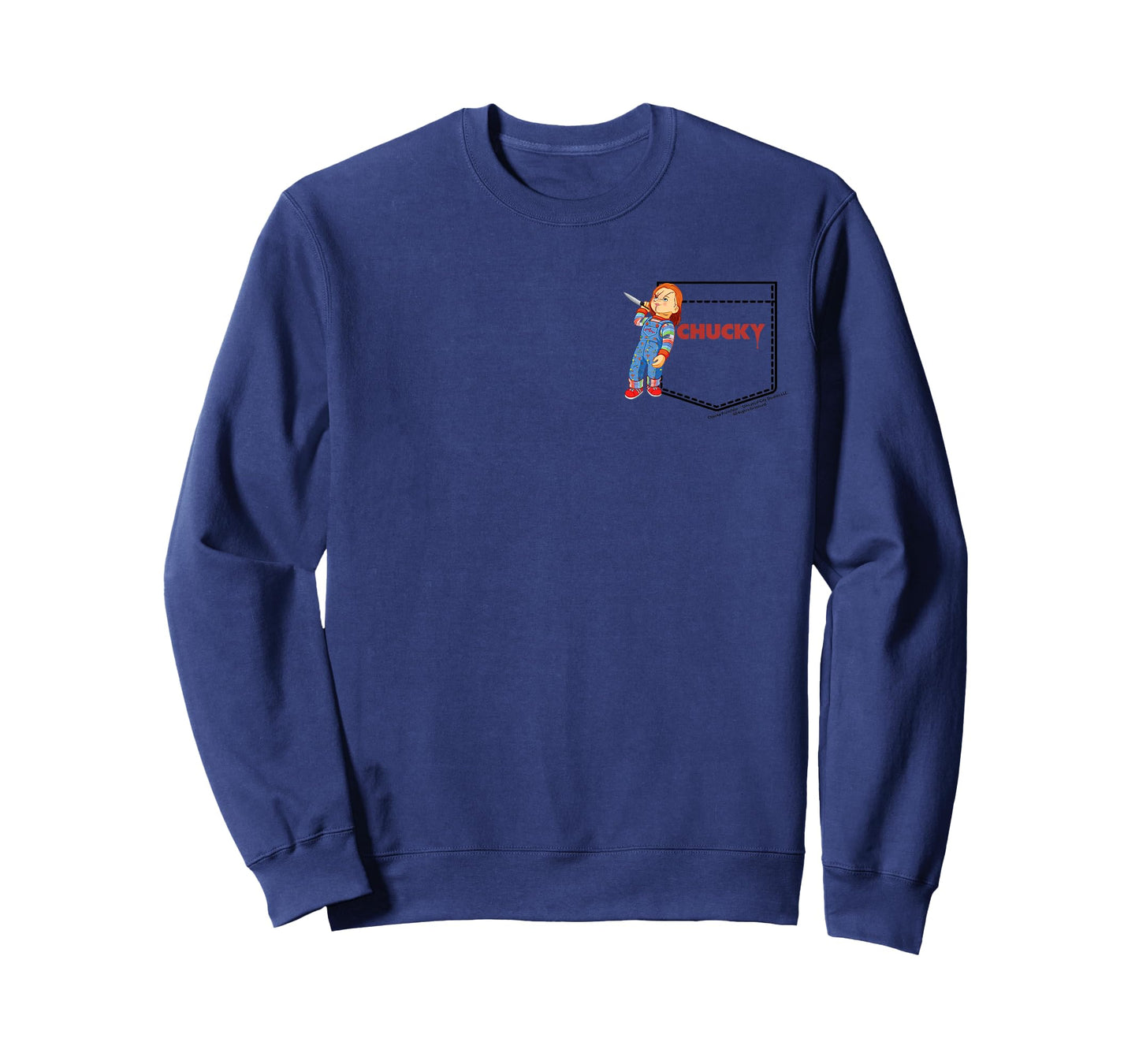 Chucky Friend Til The End Faux Pocket T-Shirt