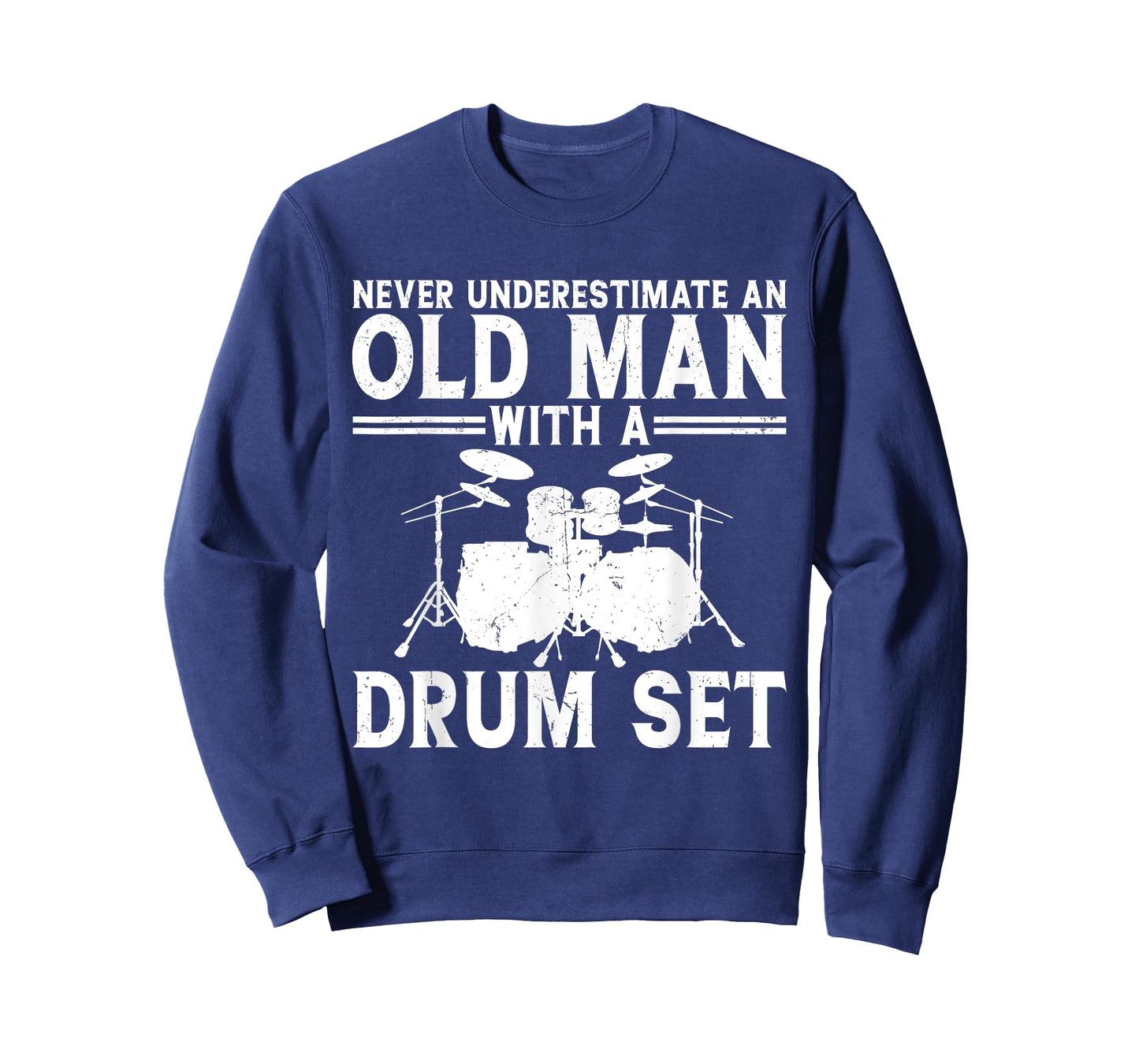 Cool Drummer Art Men Dad Drum Set Player Drum Kit Musician T-Shirt