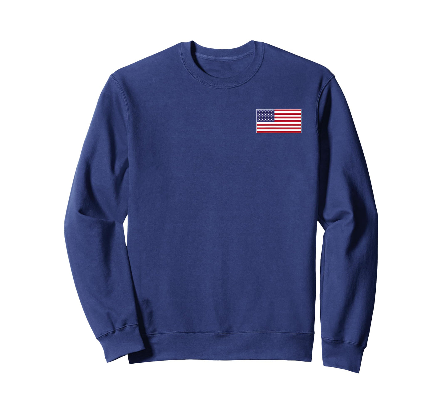 USA Flag Chest Patch Star Spangled Banner American Flag T-Shirt