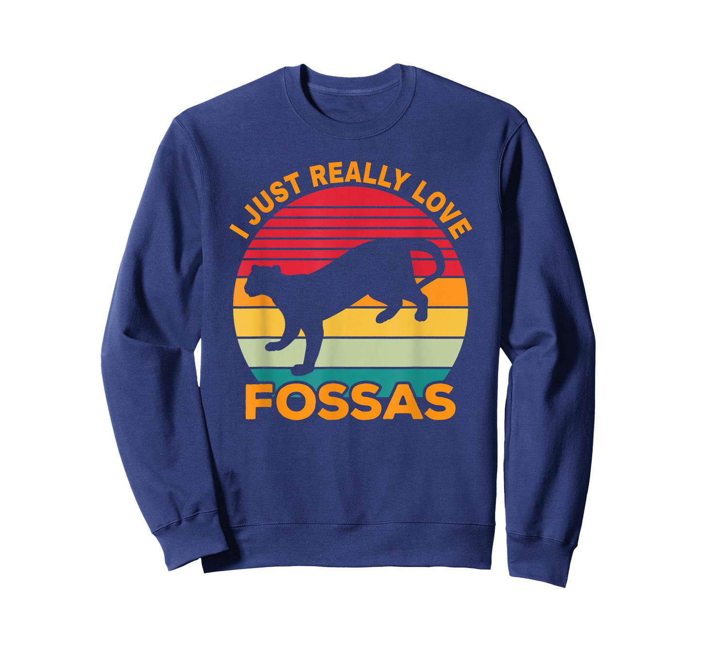 Fossa Retro Vintage | Cute Carnivore Saying | Madagascar Cat Men Women T-Shirt