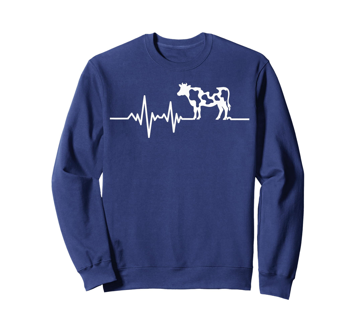 Cow Heartbeat Dairy Farming Ranch Life Cattle Lover Gifts T-Shirt