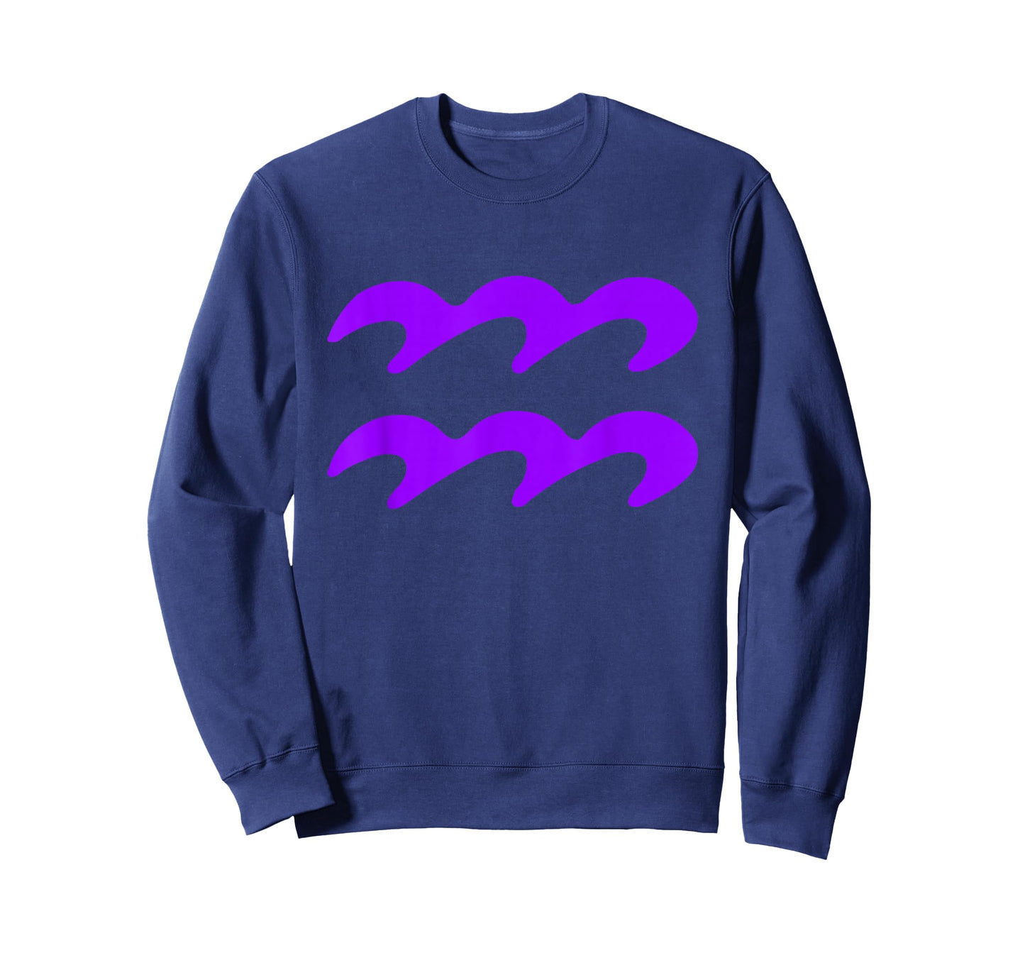 Vintage Aquarius Birthday Sign Zodiac Symbol Purple T-Shirt