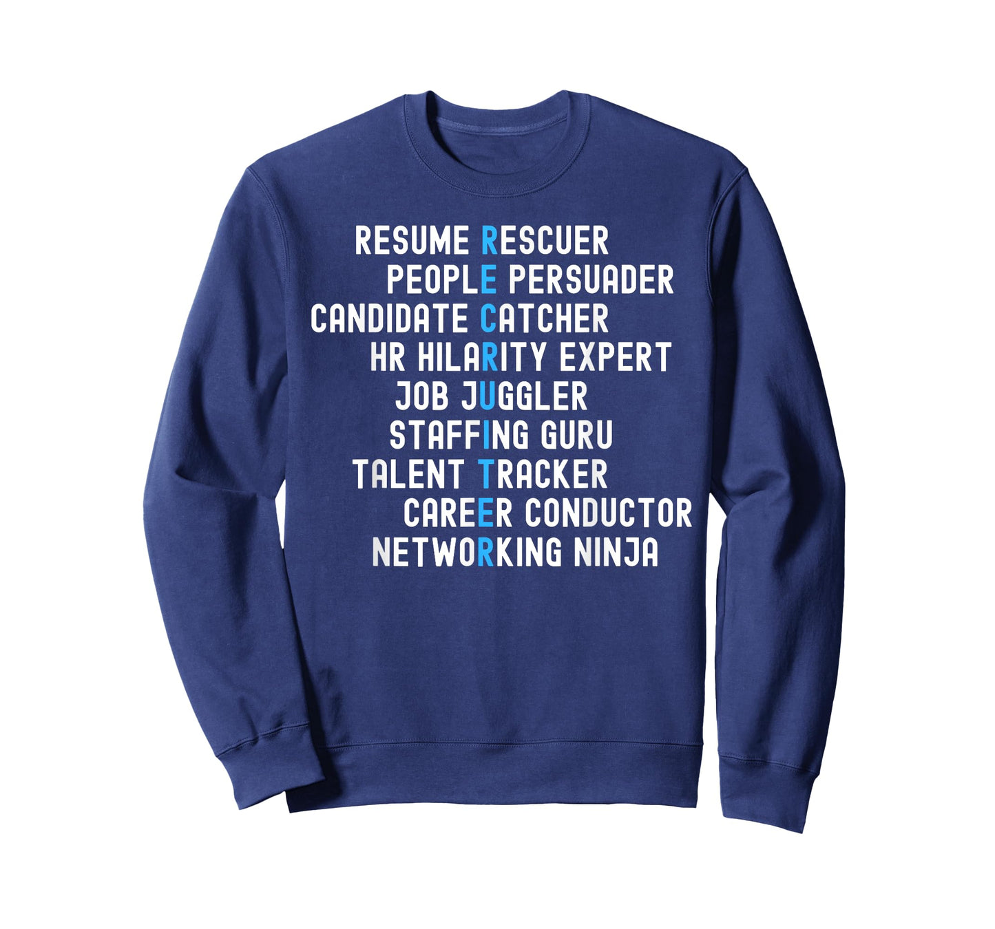Click Like for Recruitment Funny Recruiter Definitions with Job Responsibilities Unisex-Adults Black T-Shirt