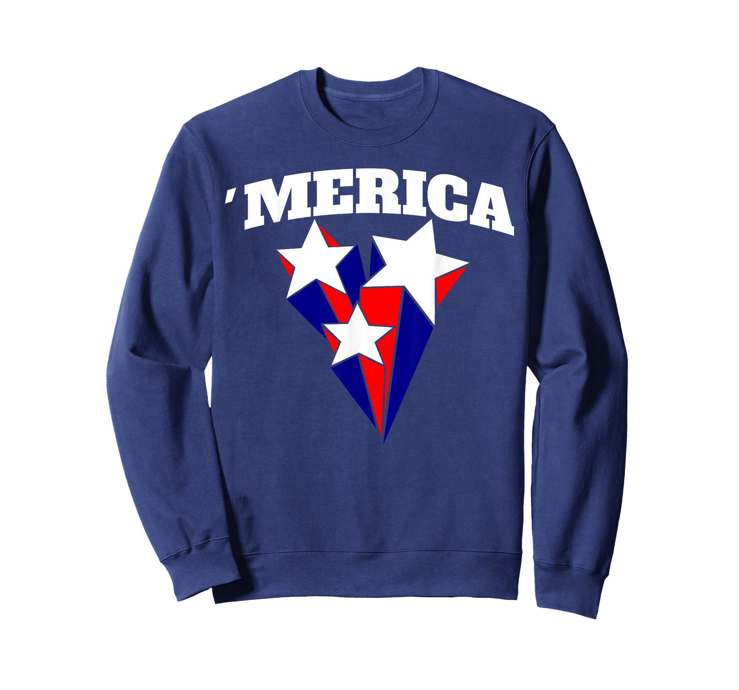 Merica Stars funny Red White and Blue American Stars T-Shirt