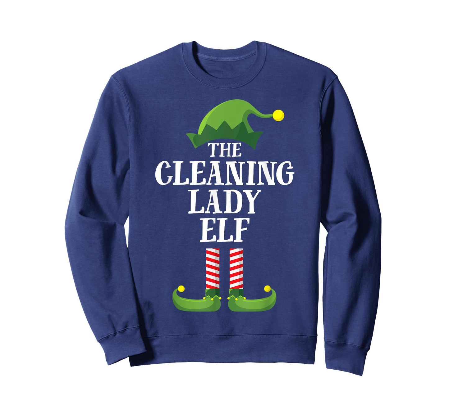 Cleaning Lady Elf Matching Family Group Christmas Party PJ T-Shirt