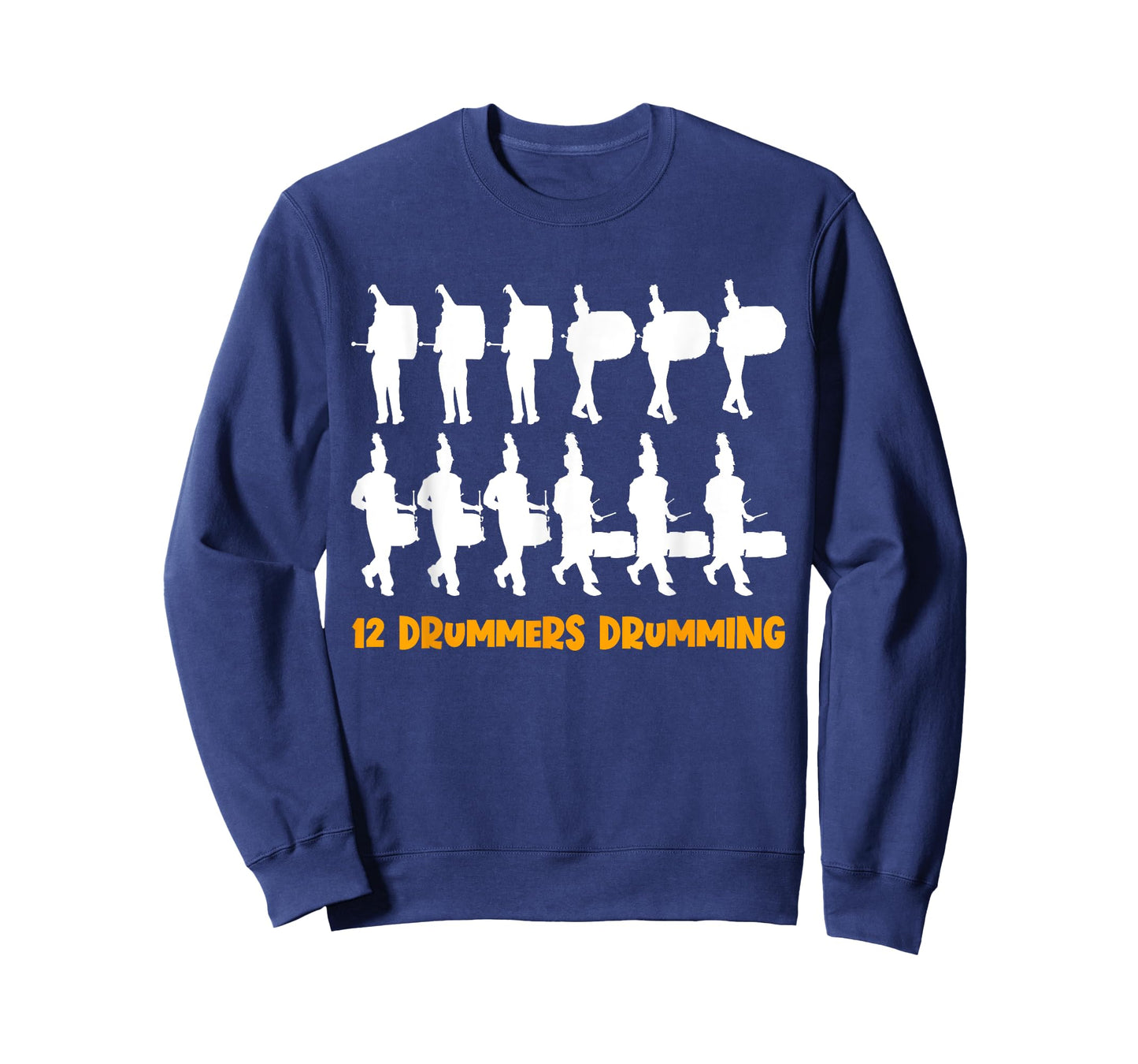 12 Drummers Drumming Christmas Drumline Marching Band Geek T-Shirt