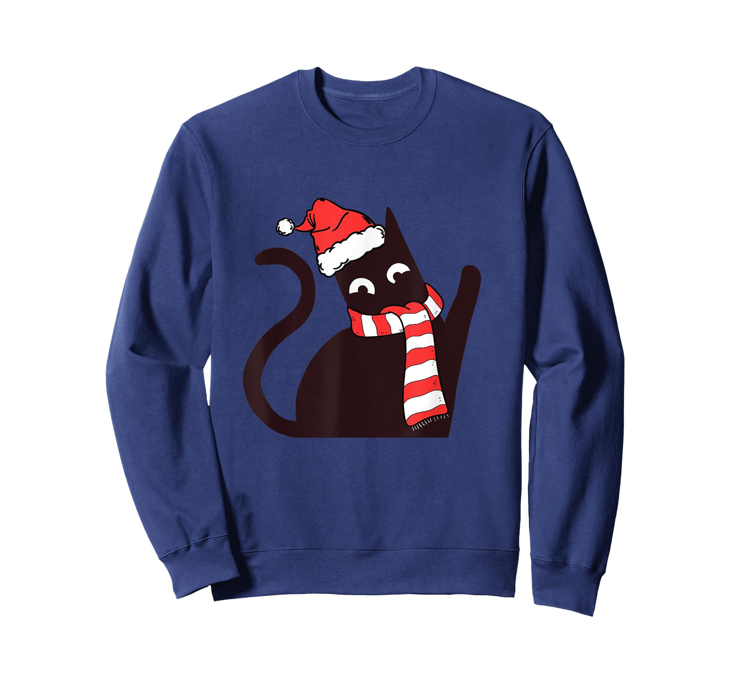 Funny Black Cat funny Merry Christmas T-Shirt