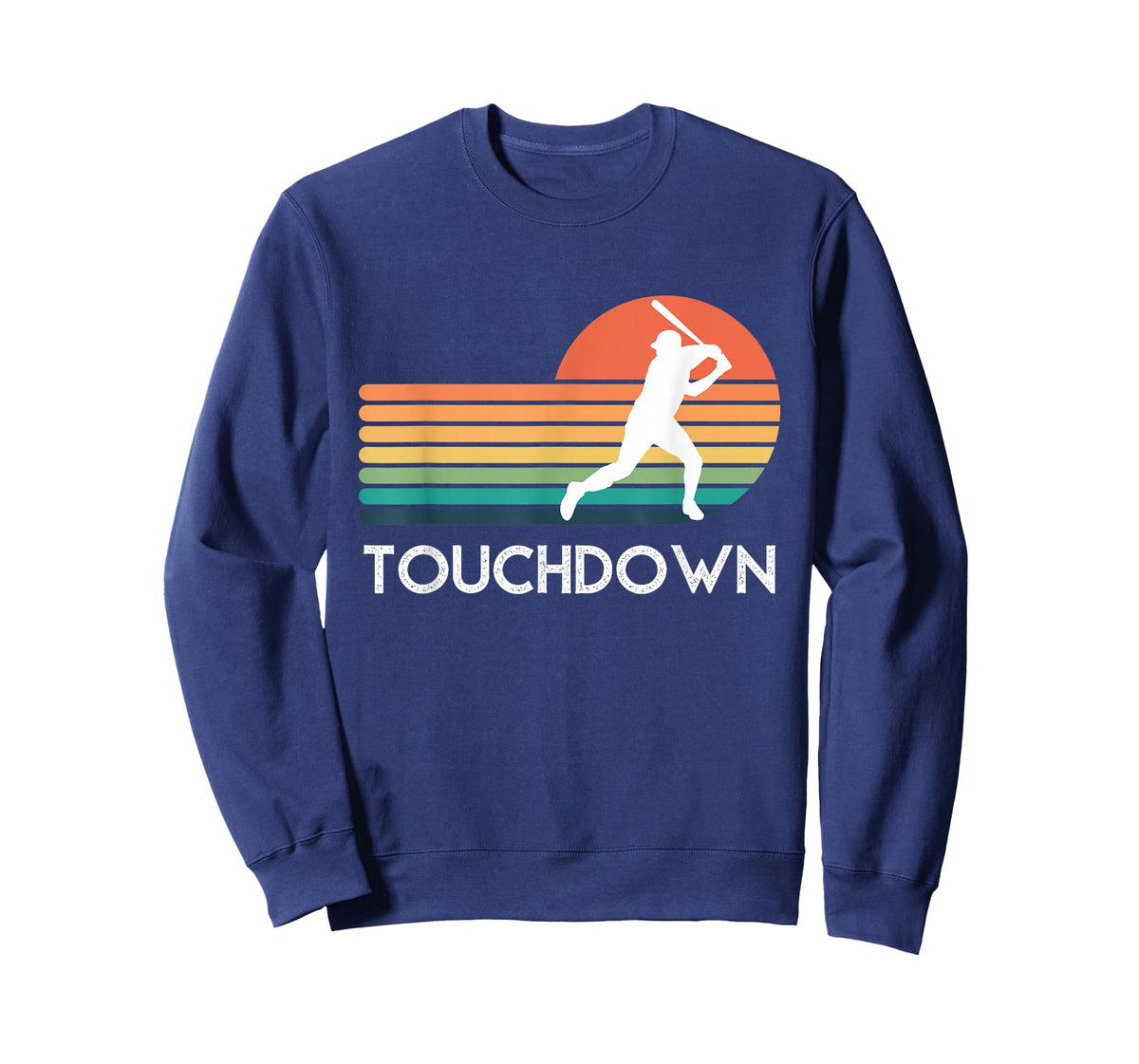 Funny Sports Touchdown Baseball Player Retro Apparel T-Shirt