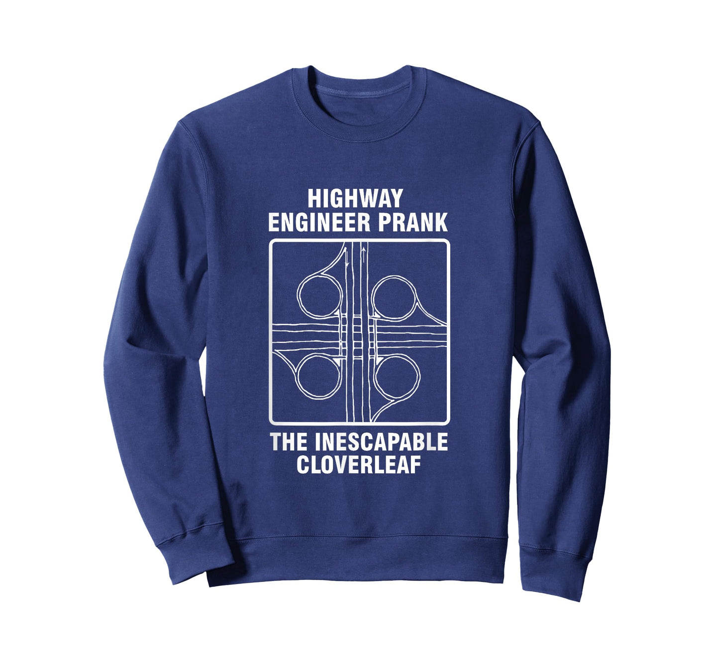 Civil Engineer Highway Prank Cloverleaf Engineering T-Shirt