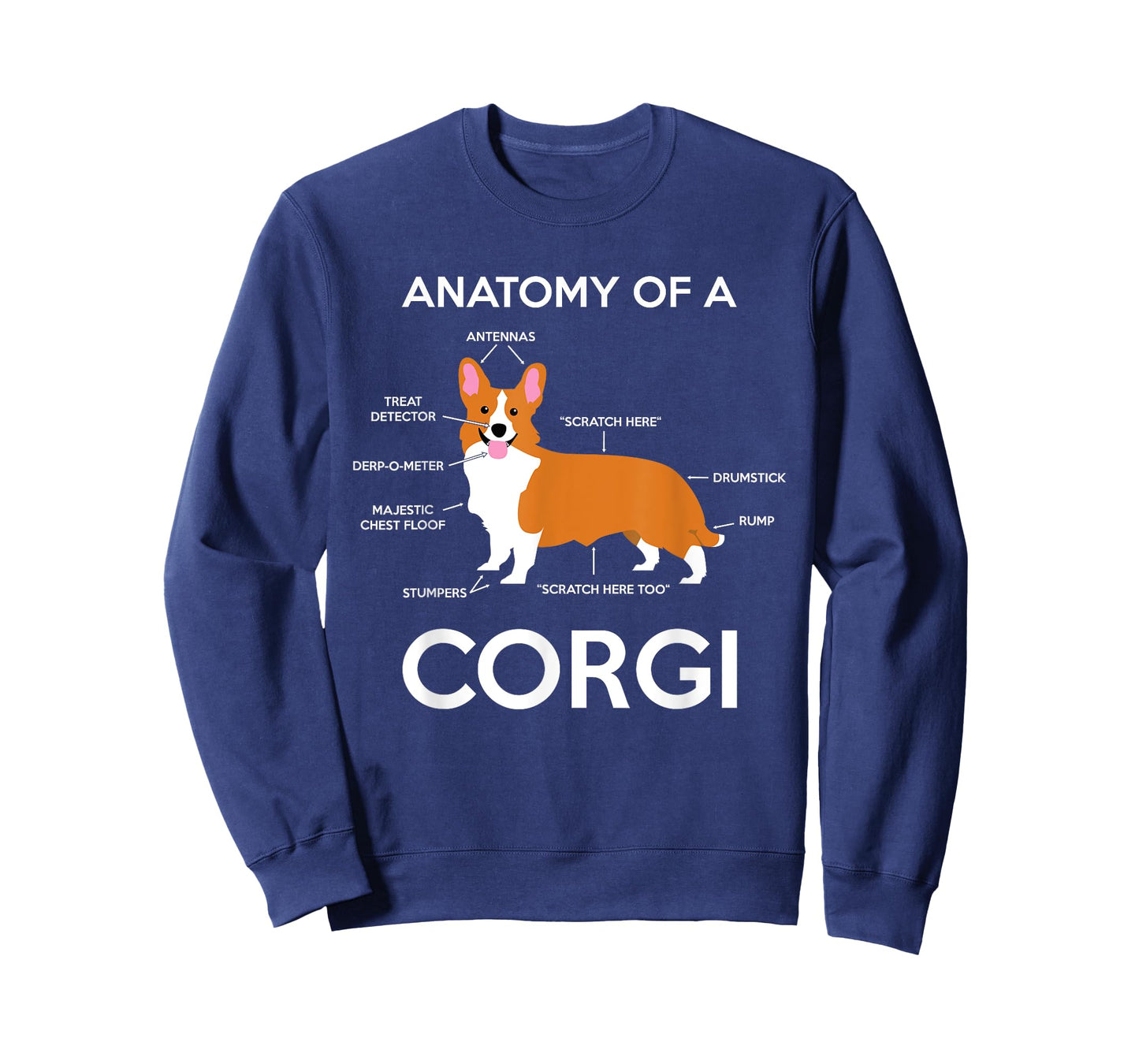 Anatomy Of A Corgi Funny Corgis Dog Puppy Nerd Biology Dogs T-Shirt