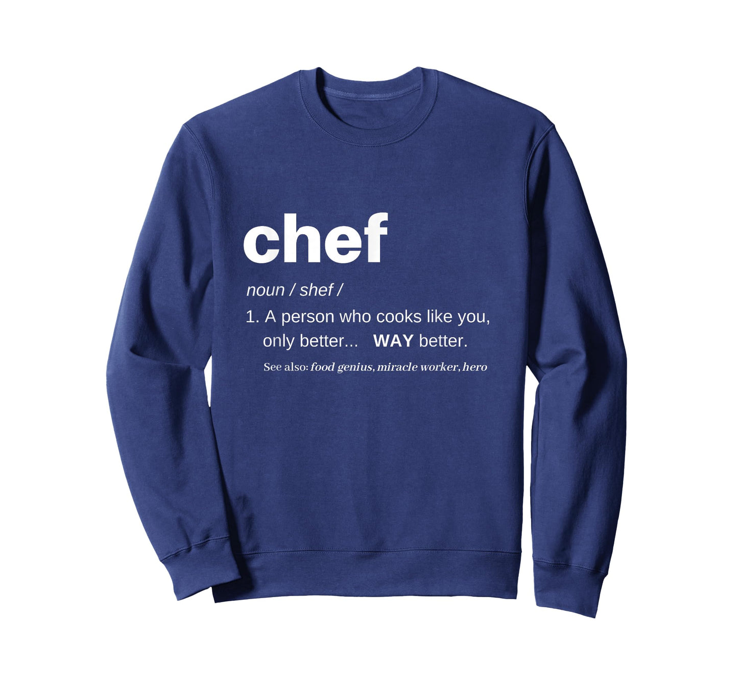 Chef Shirts for Men Funny T Women Cooking Apparel Definition T-Shirt