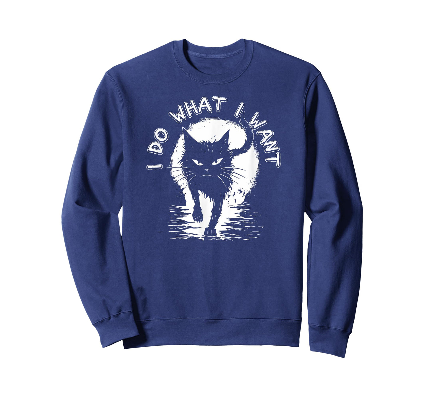 Cat Crazy Halloween Text Design Kitty Feral Stray Cat T-Shirt for Men Women