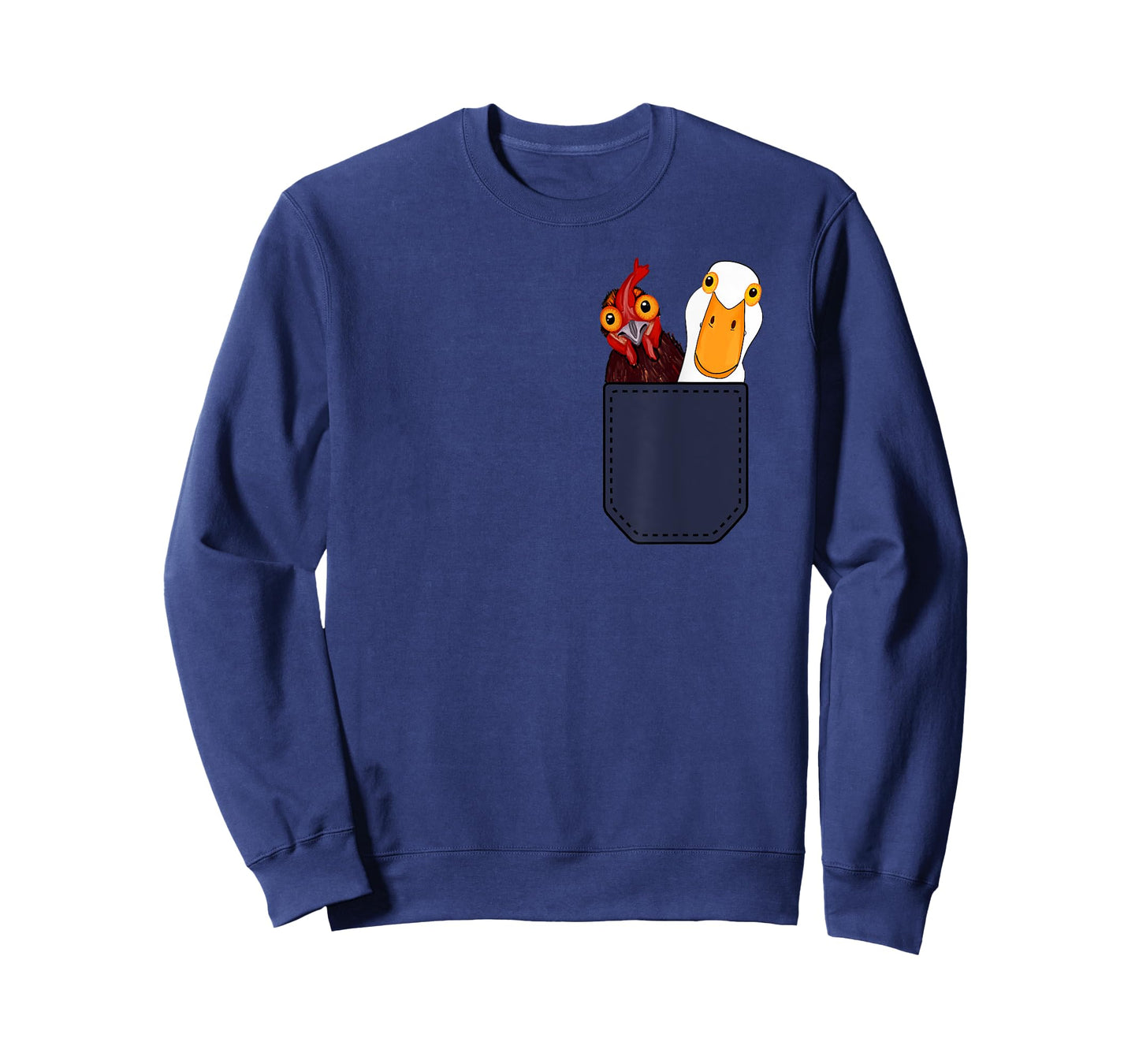 Cute Chicken and Duck in a Pocket. Chicken Farmers Animal T-Shirt
