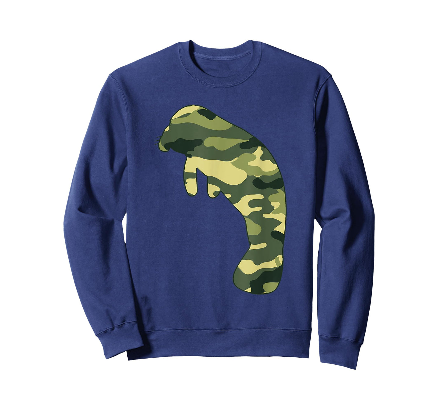 Military Dugong Camo Men Print US Manatee Veteran Gift T-Shirt