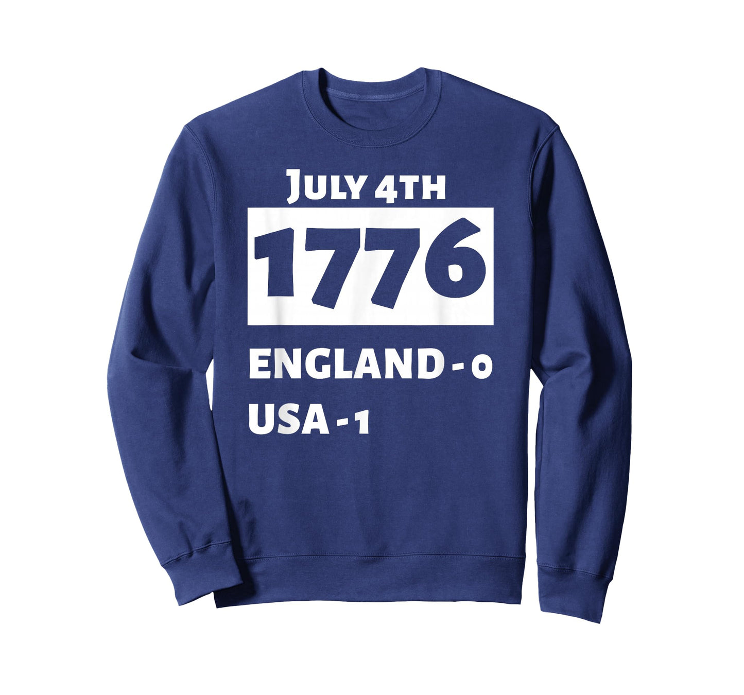 Patriotic for USA Fourth Of July 1776 Independence T-Shirt - Black, Unisex, Short Sleeve, Classic Fit, Small