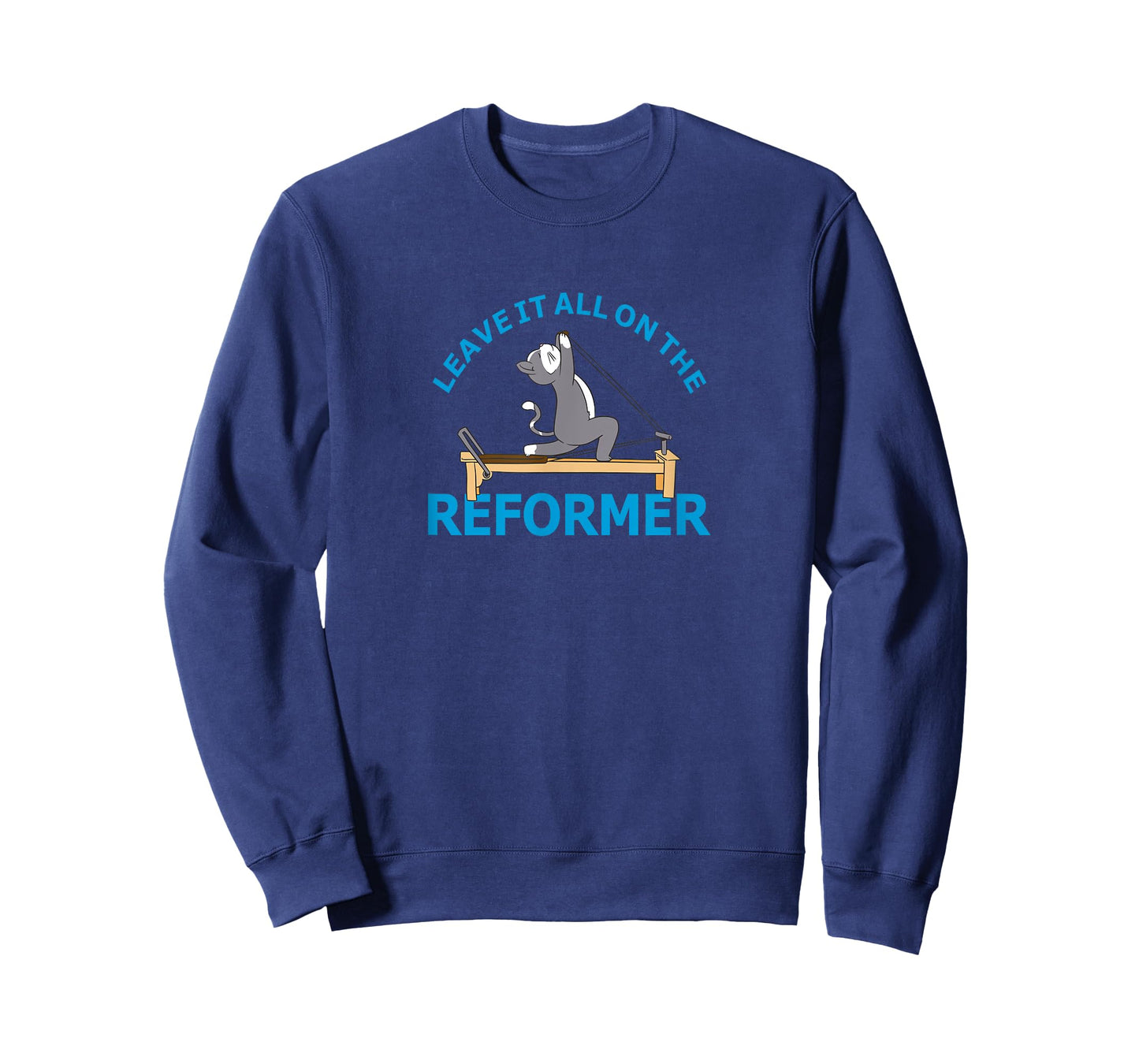 Leave it all on the Reformer Pilates cat Lover funny animal T-Shirt for Men Women