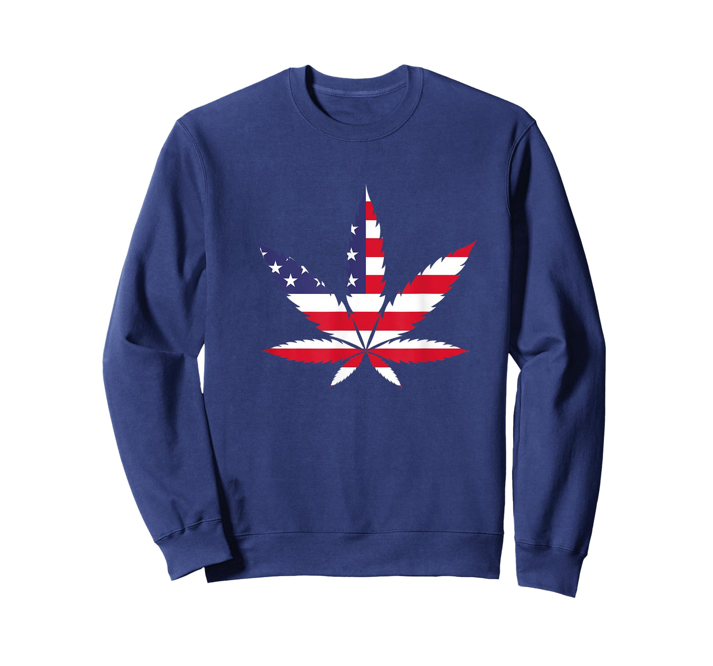Marijuana USA Flag Weed Cannabis Smoker Pot Stoner Hemp 420 T-Shirt for Women Men