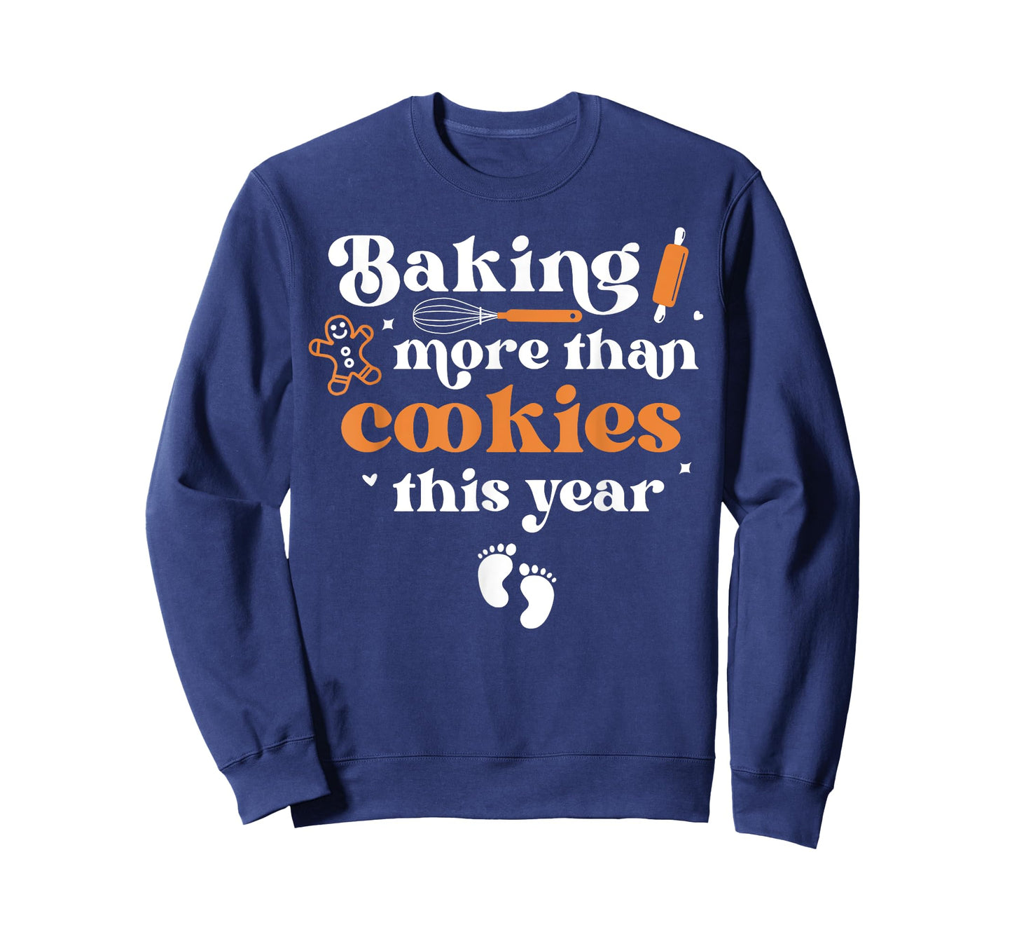 Baking More Than Cookie This Year Christmas Baby Annoucement T-Shirt