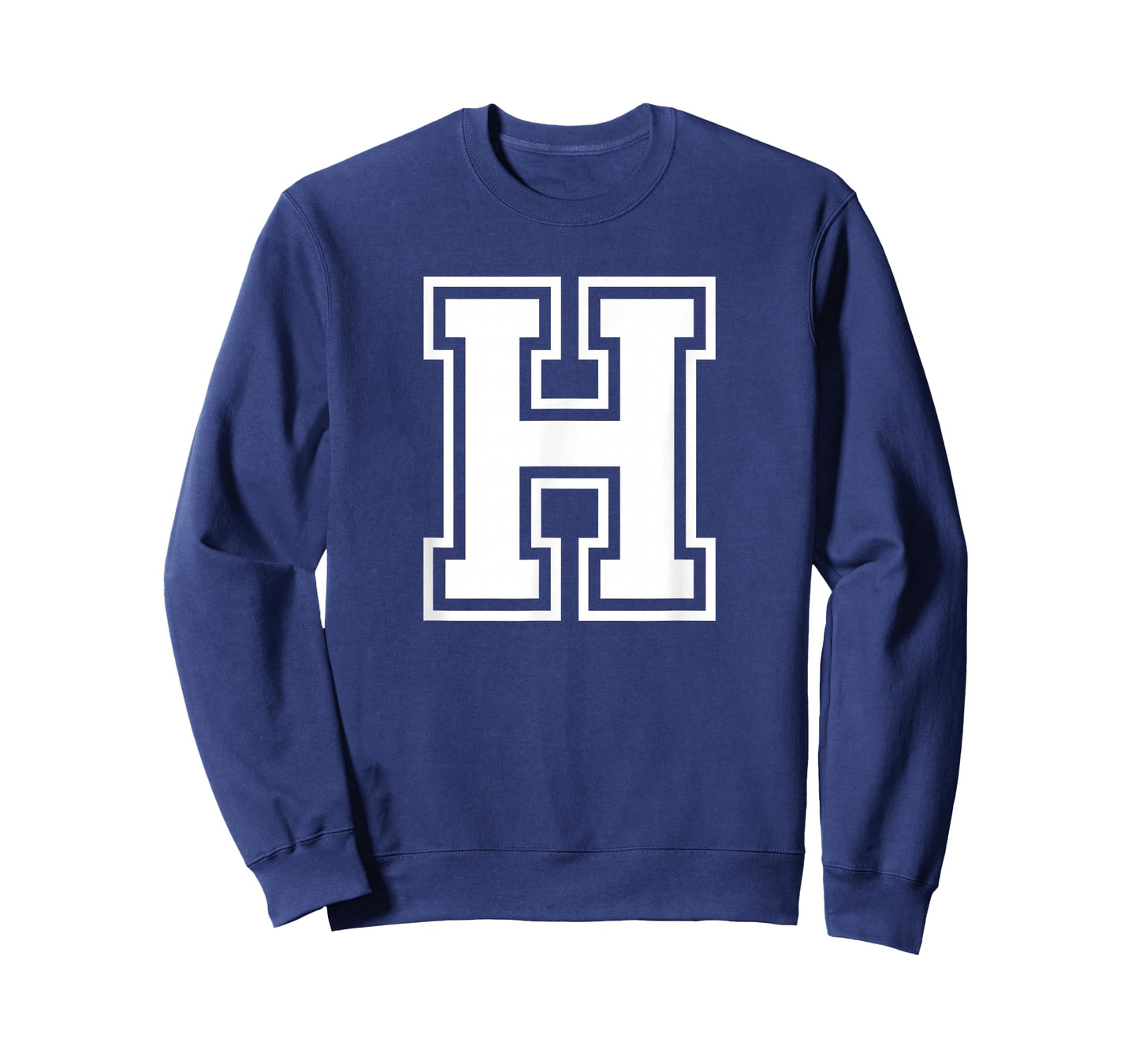 Letter H Name Initial Varsity Alphabet Monogram T-Shirt