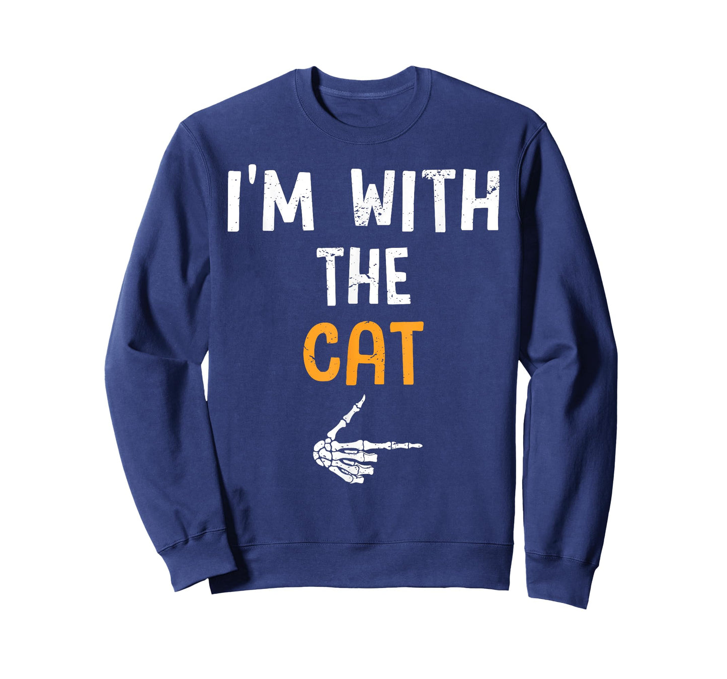 I'm with The Cat Costume Halloween Matching Couple T-Shirt