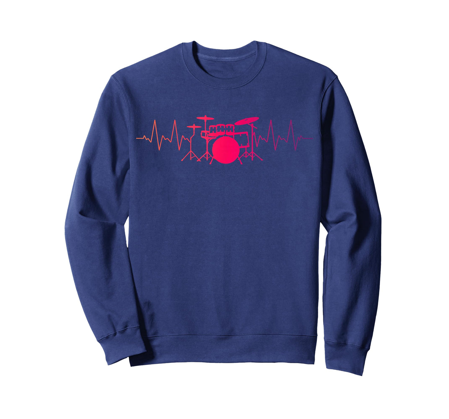 Drummer Heartbeat Pulse Drum Set Musician T-Shirt