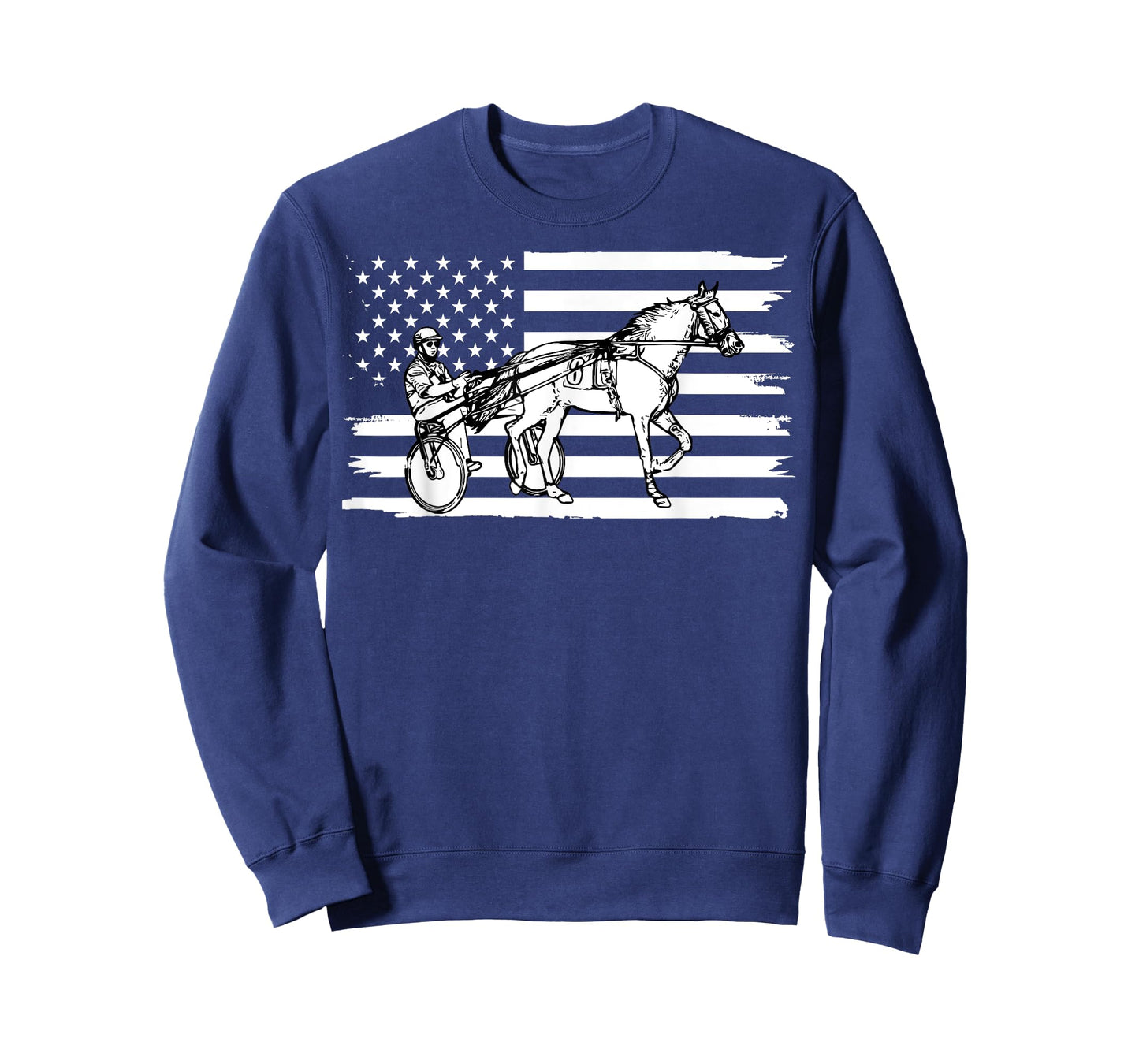 Harness Racing American Flag, Horse Harness Racing Women Kids Men T-Shirt