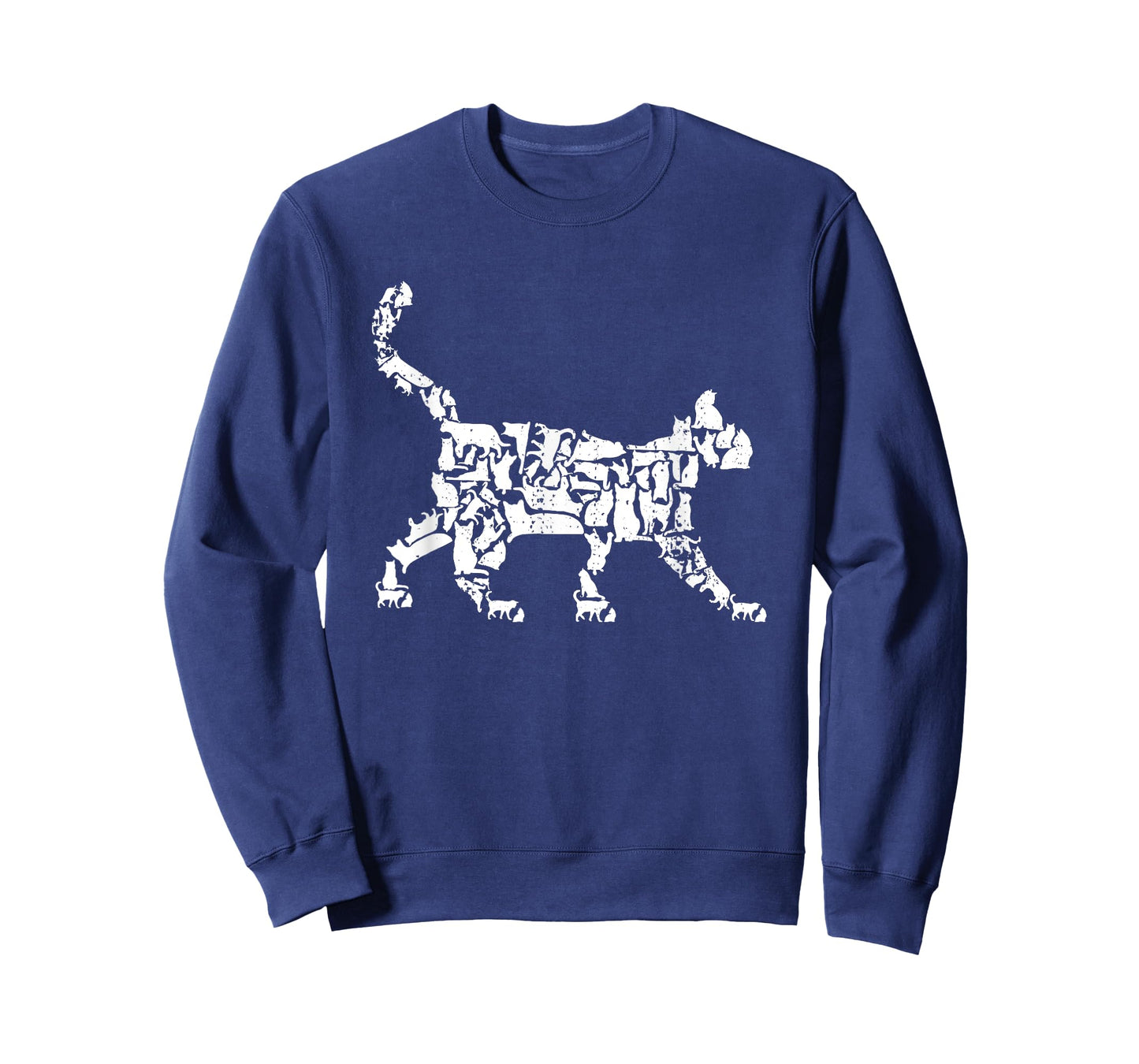 Cat Silhouettes Mosaic Domestic Cat T-Shirt