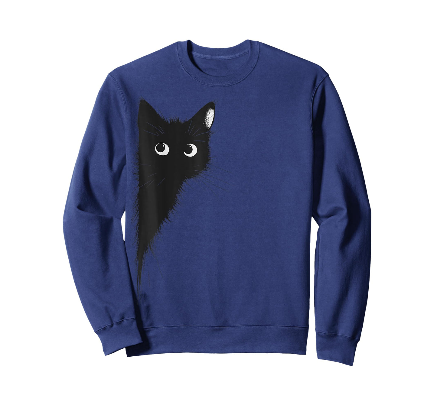 Cute Peeking Black Cat for Cat enthusiast T-Shirt