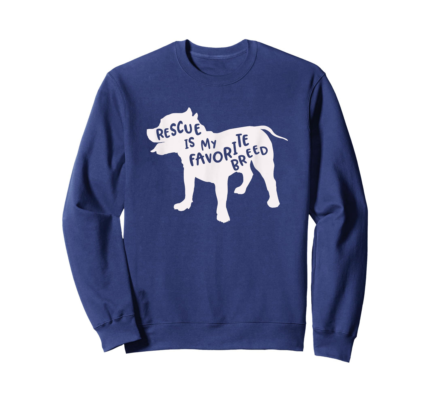 Rescue Is My Favorite Breed T shirt - Pitbull Mam Dad Shirt