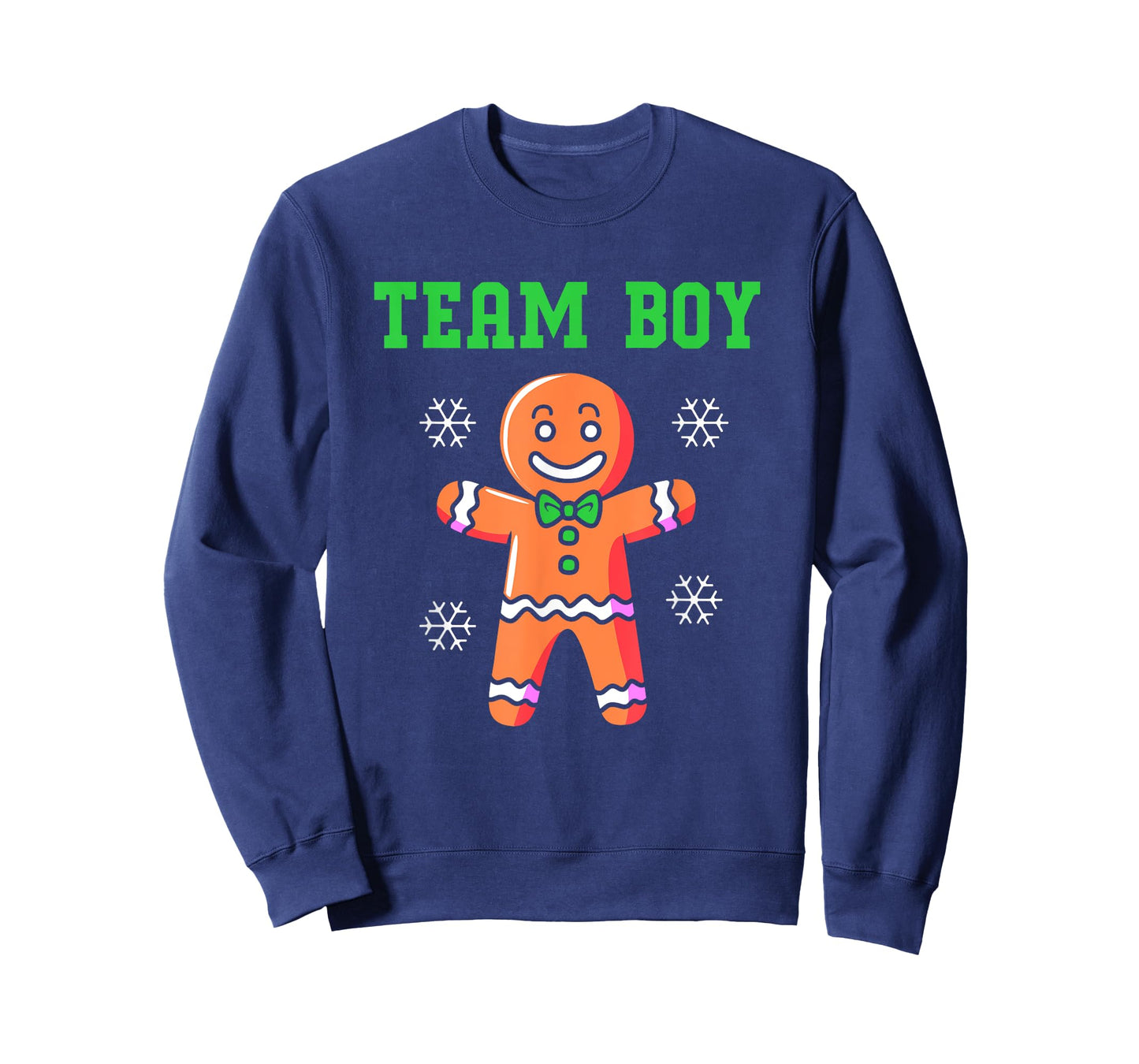 Christmas Gingerbread Man Team Boy Gender Reveal T-Shirt