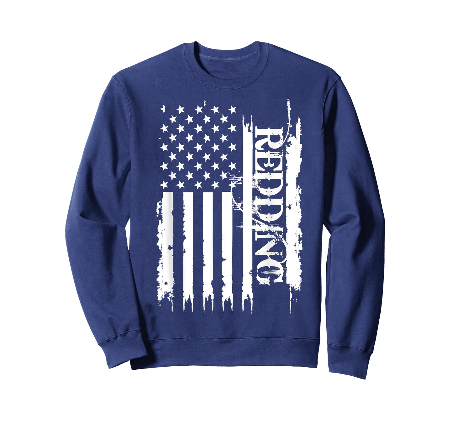 Redding United States Distressed w US Flag T-Shirt