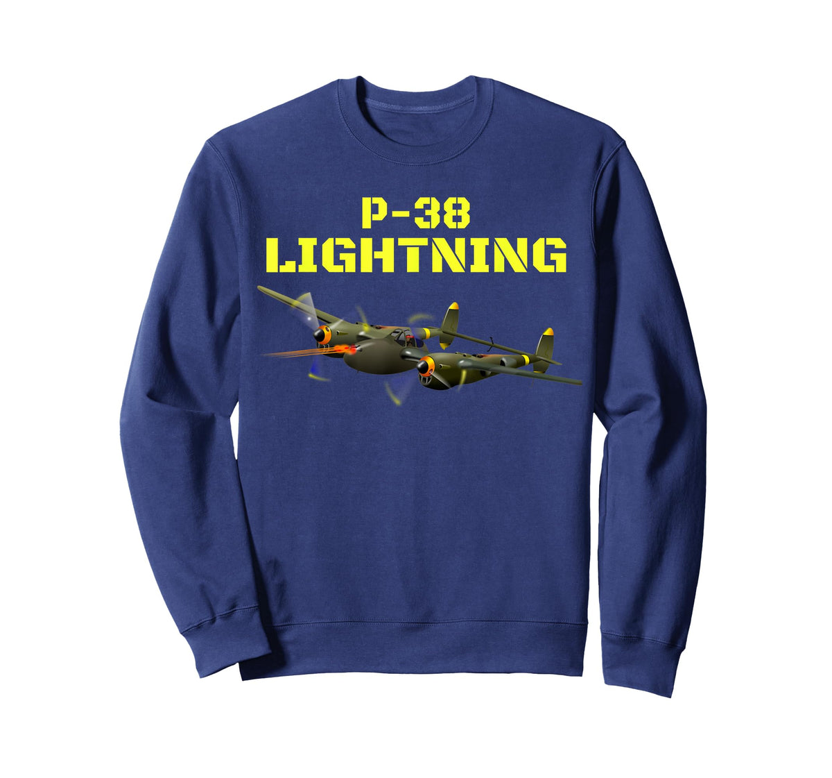 The great twin engine, P-38 Lightning Aviation t-shirt.