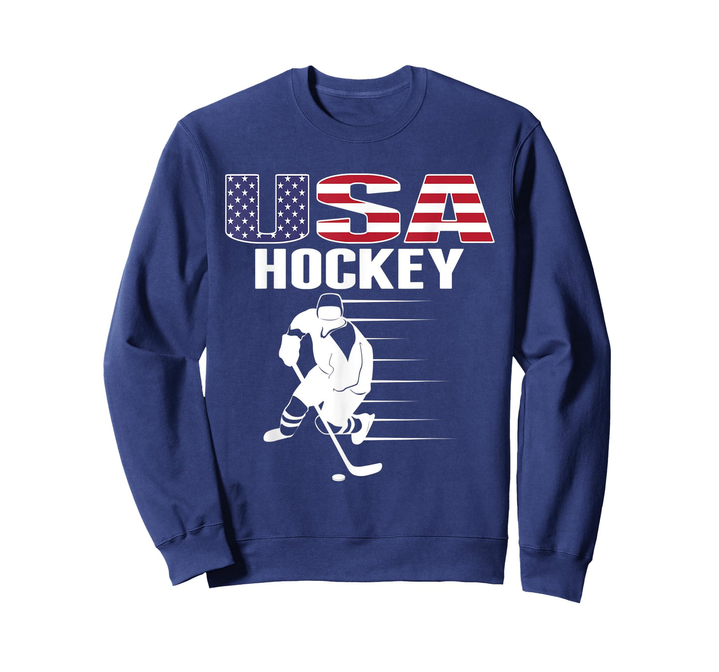 America Ice Hockey Fans Jersey USA Flag Support Hockey Team T-Shirt