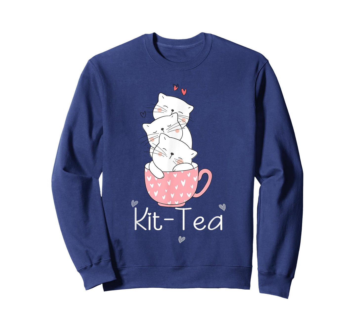 Kit Tea Gift Cat Lover Gift Funny Animal Love T-Shirt Cool T-Shirt for Men Women Girls Kids