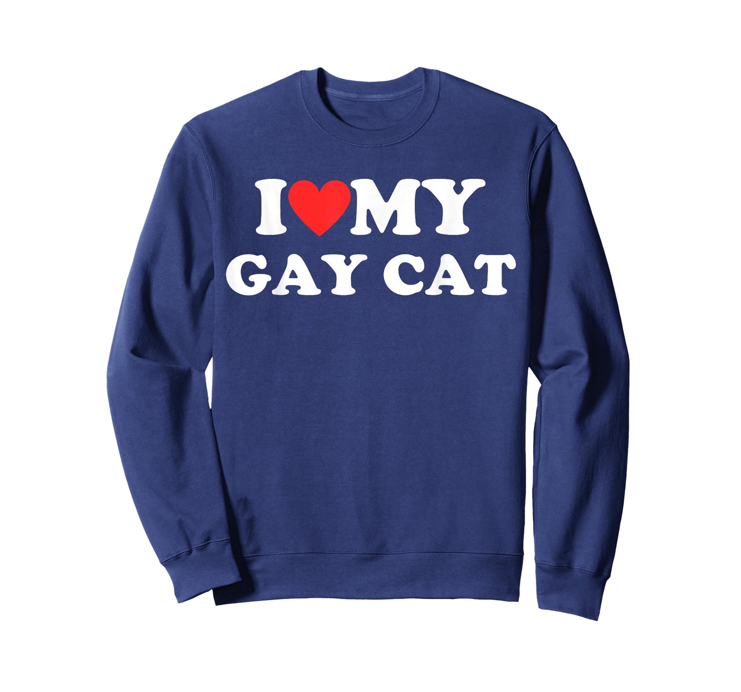 I Love My Gay Cat Funny Rainbow Kitten LGBT Cats Purride T-Shirt