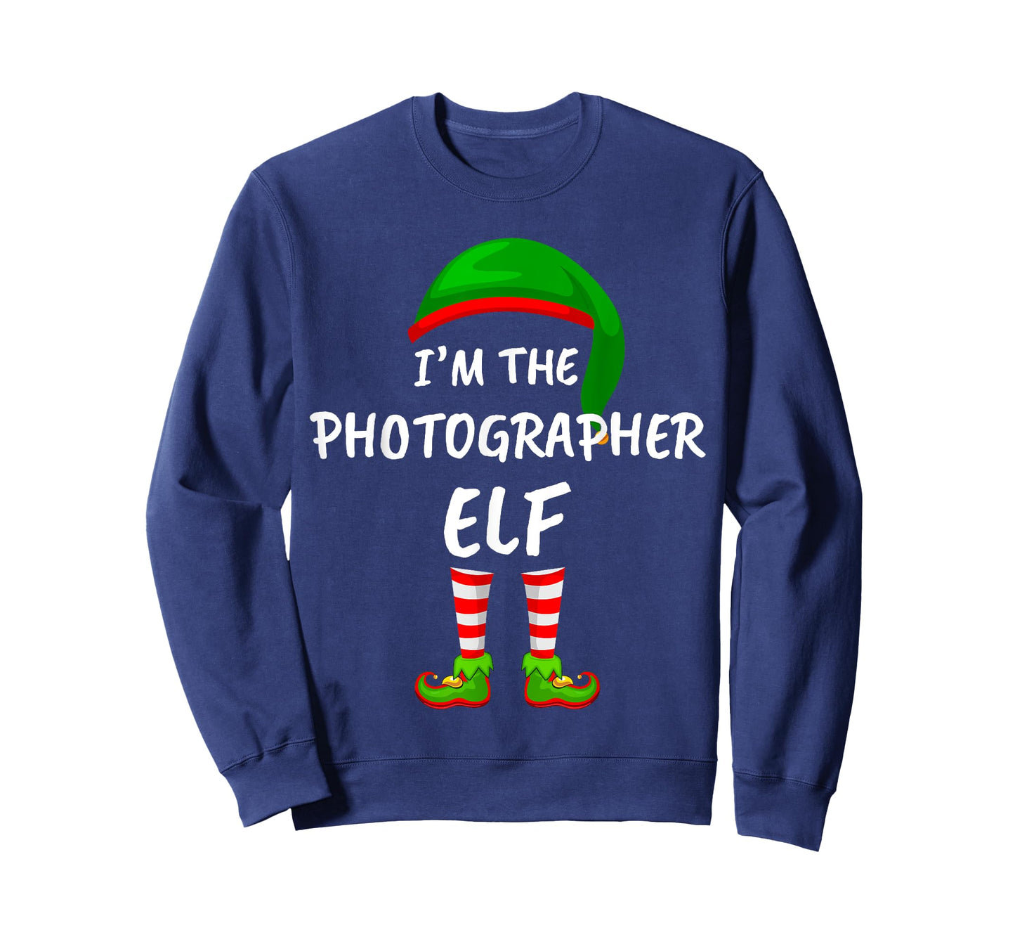 Matching Family I'm The Photographer Elf Christmas T-Shirt