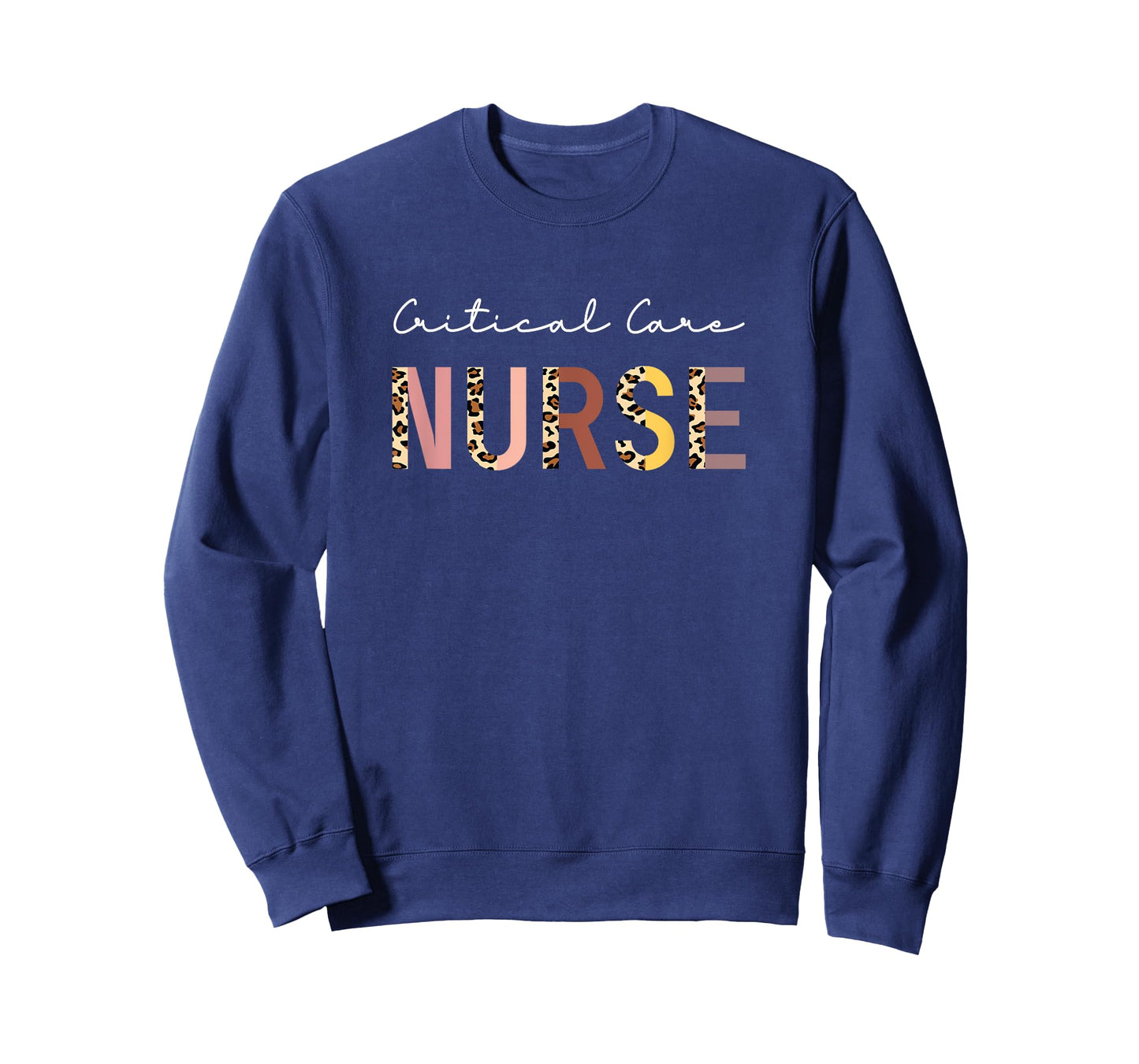 Critical Care Nurse ICU Nurse Intensive Care Nursing Leopard T-Shirt
