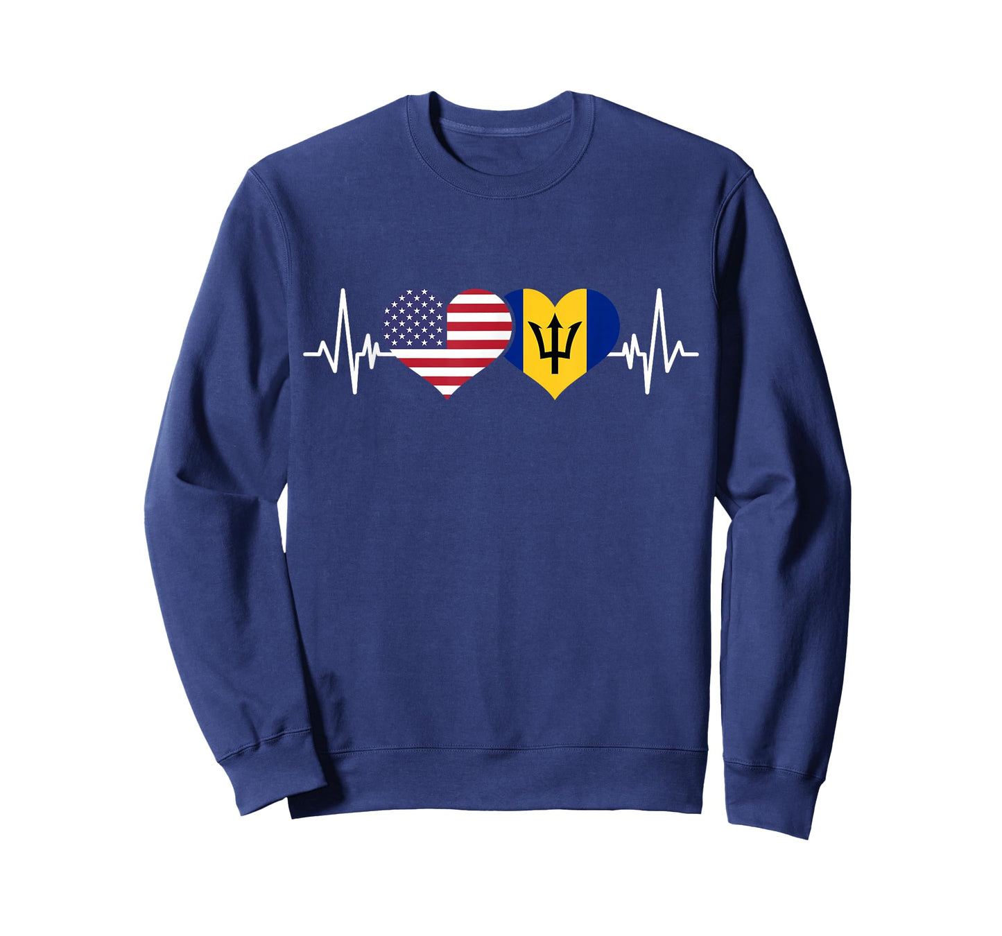Barbados Bajan American Flag Pride Heritage T-Shirt for Women Kids Men