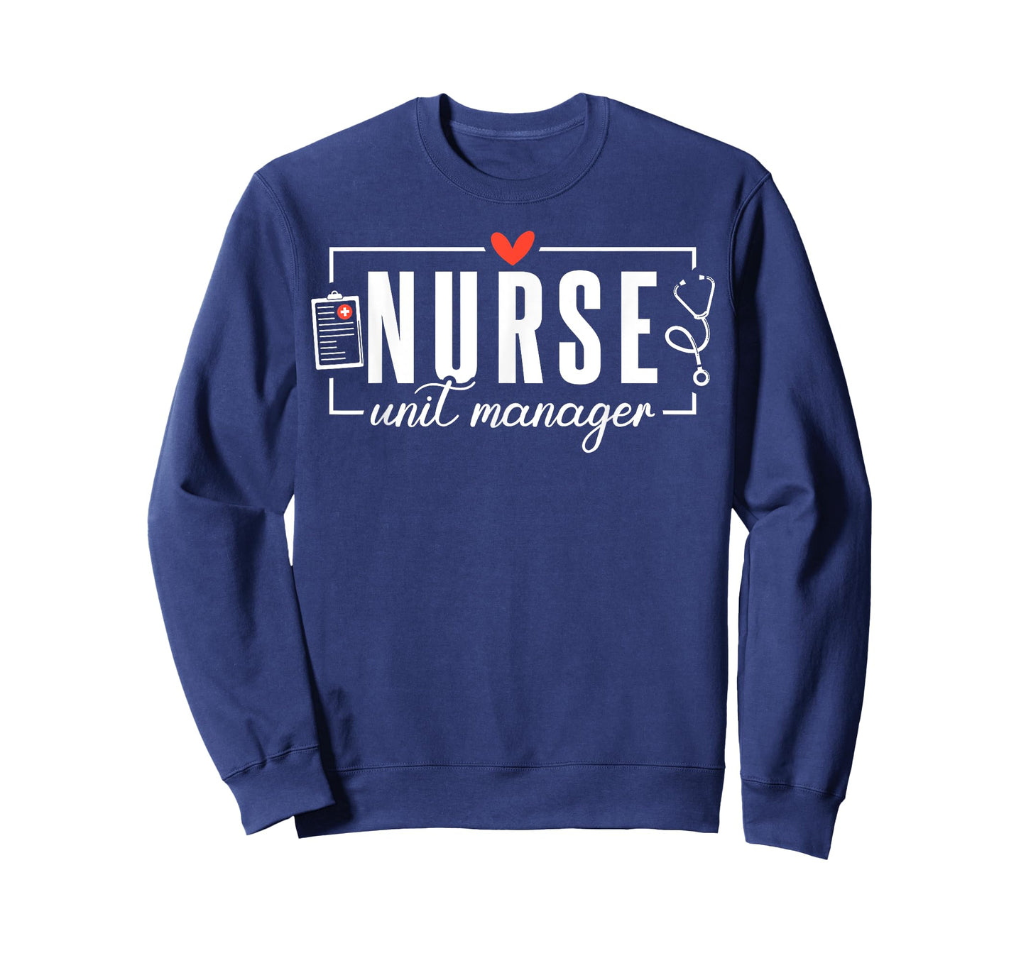 Cute Nurse Unit Manager Heart Stethoscope T-Shirt