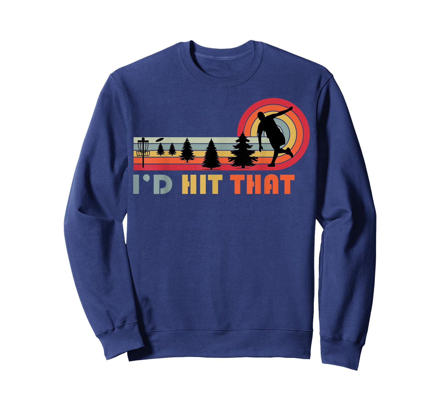 Disc Golf I'd Hit That Frisbee Funny Golfer Retro Men Dad T-Shirt