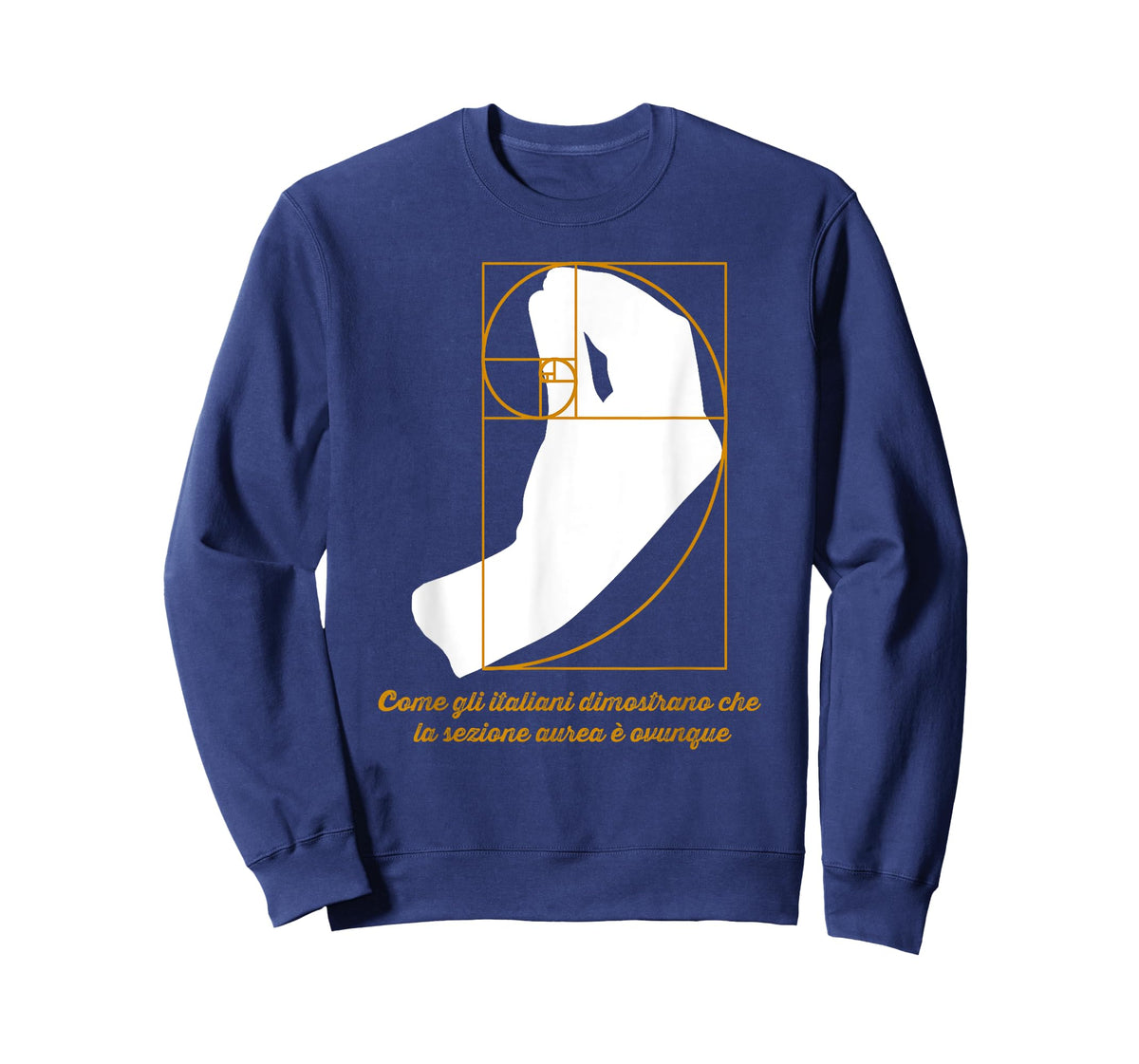 Golden Ratio Math Funny Italian Hand Gesture Fibonacci T-Shirt
