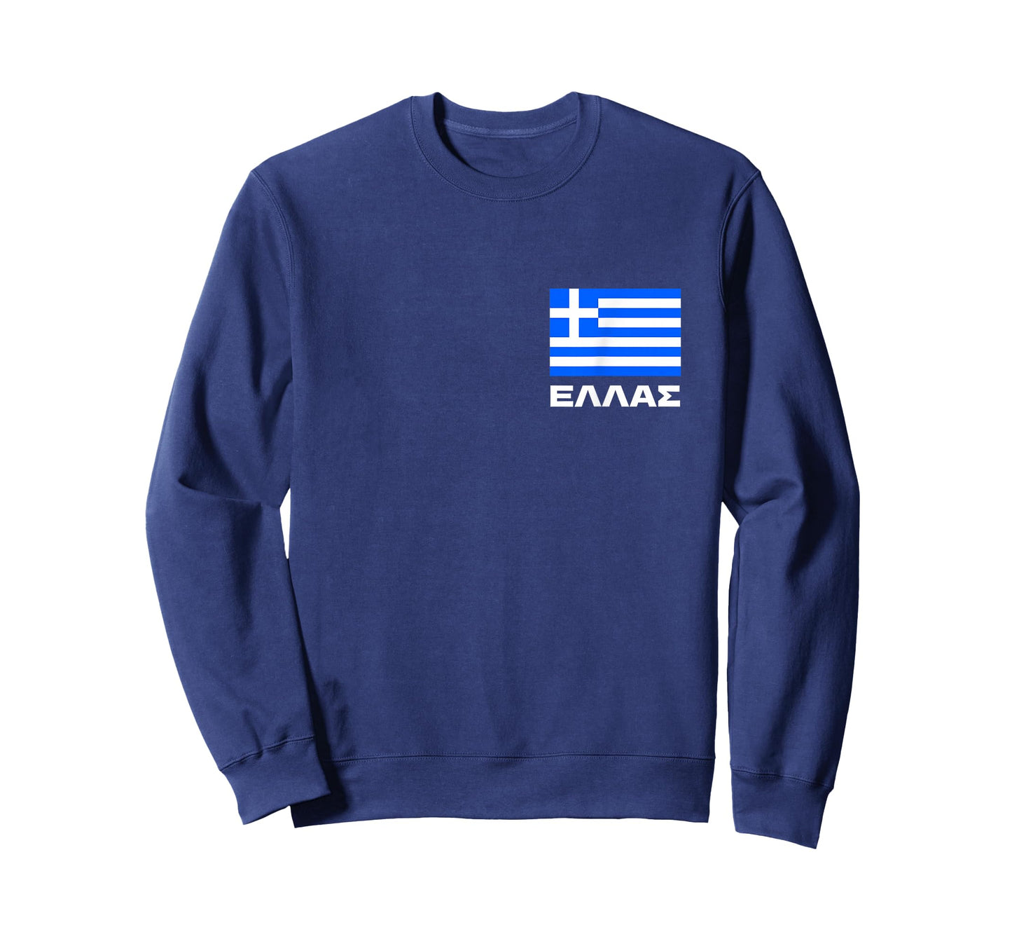Greek Flag Ellas Hellas Greece Patriot Hellenic FRONT PRINT T-Shirt