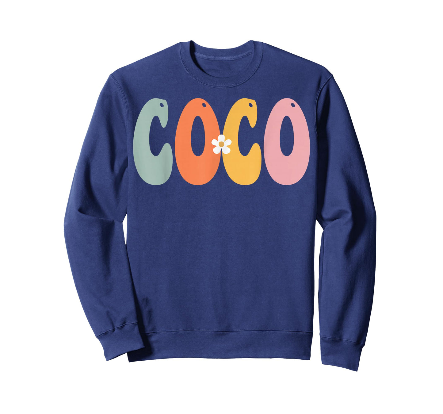 COCO Retro Groovy Print Mom Cute Mother's Day Funny Grandma T-Shirt
