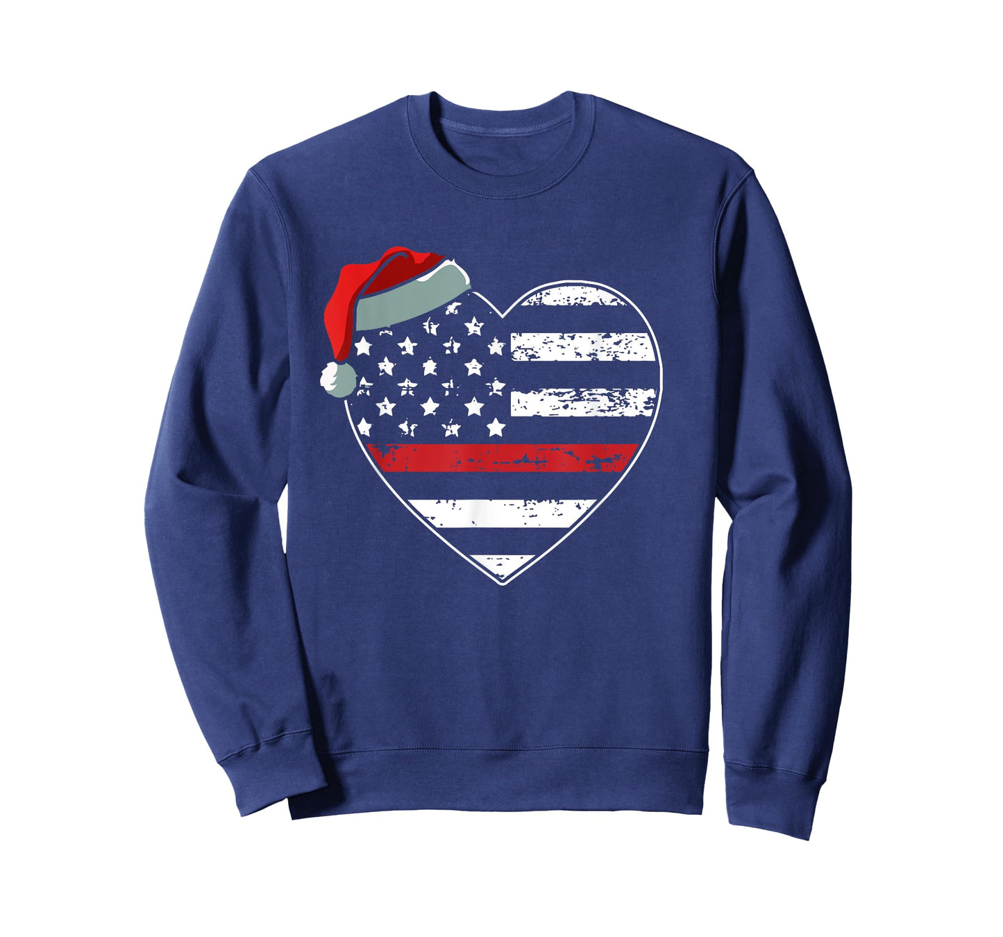 American Flag Firefighter Christmas Pajama X-mas Fireman T-Shirt