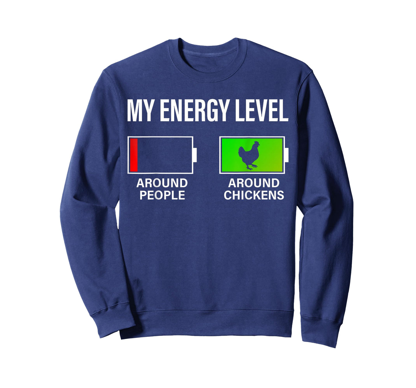Chicken Lover My Energy Level Funny Chicken Farmer Farming T-Shirt